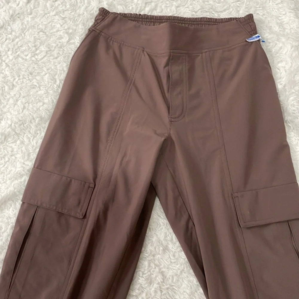 Athleta Brown Track Joggers Relaxed Fit